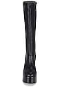 view 4 of 5 Timewarp Platform Heeled Boot in Black Black Stack