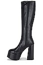 view 5 of 5 Timewarp Platform Heeled Boot in Black Black Stack