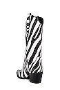 view 3 of 5 Dagget Boot in Black White Zebra