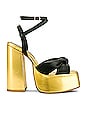 view 1 of 5 Seventies Sandal in Black & Gold