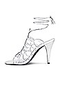 view 5 of 5 SANDALES À TALONS LE-FREAK in Silver Metallic Snake