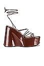 view 1 of 5 Levels Wedge Sandal in Brown Patent