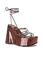 view 2 of 5 Levels Wedge Sandal in Brown Patent