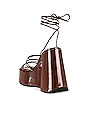 view 3 of 5 Levels Wedge Sandal in Brown Patent