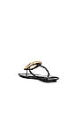 view 3 of 5 Linques-2 Sandal in Black Patent Gold