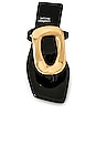 view 4 of 5 Linques-2 Sandal in Black Patent Gold