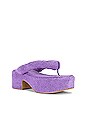 view 2 of 5 TONGS À TALON COMPENSÉ LUAU-2 in Purple Terrycloth