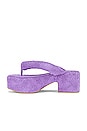view 5 of 5 TONGS À TALON COMPENSÉ LUAU-2 in Purple Terrycloth