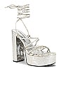 view 2 of 5 Sultry Platform Sandal in Silver Beige Snake