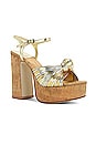 view 2 of 5 Disaque-o Platform Sandal in Silver Gold Cork Combo