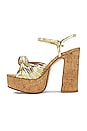 view 5 of 5 Disaque-o Platform Sandal in Silver Gold Cork Combo