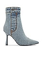 view 1 of 5 FINITELY ヒール付ブーティー in Light Blue Denim