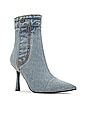 view 2 of 5 FINITELY ヒール付ブーティー in Light Blue Denim