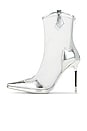 view 5 of 5 Get-rowdy Heeled Bootie in Silver Mesh