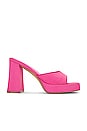 view 1 of 5 Ninety Platform Mule in Pink Faille