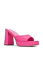 view 2 of 5 Ninety Platform Mule in Pink Faille