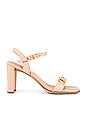 view 1 of 5 Lively Sandal in Beige Gold