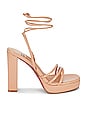 view 1 of 5 Presecco Sandal in Nude Crinkle Patent