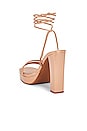 view 3 of 5 Presecco Sandal in Nude Crinkle Patent