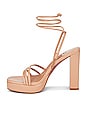 view 5 of 5 Presecco Sandal in Nude Crinkle Patent