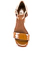 view 4 of 5 Clever Sandal in Tan Patent Gold