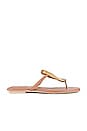 view 1 of 5 Linques-2 Sandal in Natural Gold