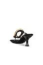 view 3 of 5 Linq-Up Mules in Black Satin Gold