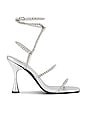 view 1 of 5 Glamorous Sandal in White & Silver