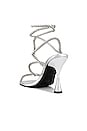 view 3 of 5 Glamorous Sandal in White & Silver