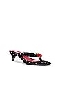 view 2 of 5 SANDALIA LA-GLOIRE in Black White Polkadot Cherry