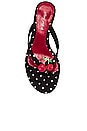 view 4 of 5 SANDALIA LA-GLOIRE in Black White Polkadot Cherry