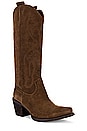 view 2 of 5 BOTTINES RANCHER-K in Brown Suede