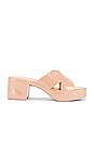 view 1 of 5 Bubblegum Sandal in Nude Shiny
