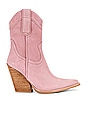 view 1 of 5 Mi-Amigo Boot in Pink Suede Tan Stack