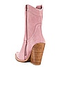 view 3 of 5 Mi-Amigo Boot in Pink Suede Tan Stack