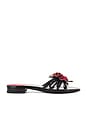 view 1 of 5 Enchanted Sandal in Black Patent Red