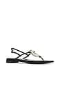 view 2 of 5 1 Chance Sandal in Black Matte & Silver