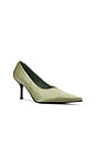 view 2 of 5 Chosen Pump in Olive Silk