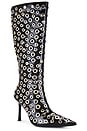 view 2 of 5 Holey Boot in Black Crinkle Patent Comb