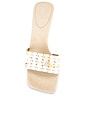 view 4 of 5 Abalone Sandal in Beige Suede Combo
