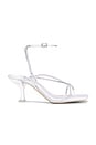 view 1 of 5 Fluxx Heels in White Satin Small Clear