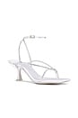 view 2 of 5 Fluxx Heels in White Satin Small Clear
