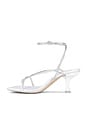 view 5 of 5 Fluxx Heels in White Satin Small Clear