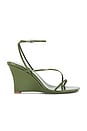 view 1 of 5 Highlight Heels in Olive Crinkle Patent