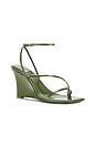 view 2 of 5 Highlight Heels in Olive Crinkle Patent