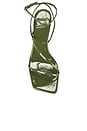 view 4 of 5 Highlight Heels in Olive Crinkle Patent