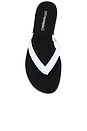 view 4 of 5 Lollipop Sandals in White Black Matte