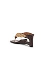 view 3 of 5 Flip-side Sandals in Brown Ostrich