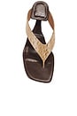 view 4 of 5 Flip-side Sandals in Brown Ostrich