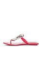 view 5 of 5 Linques-j Sandal in Red Shiny Silver